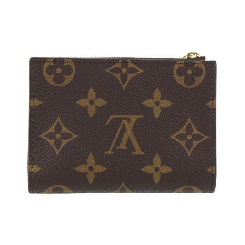 ルイヴィトン 二つ折り財布 レディース モノグラム ポルトフォイユ・リサ ブラウン LOUIS VUITTON M83605 ブルーオランプ