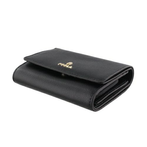 FURLA フルラ カメリア 二つ折り財布 現行ロゴ レザー ブラック FURLA（フルラ） 二つ折り財布 カメリア Sサイズ レディース FURLA