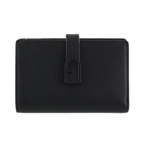 メゾンマルジェラ 二つ折り財布 レディース ブラック MAISON MARGIELA