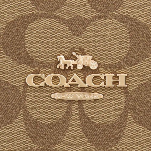 コーチ アウトレット ショルダーバッグ レディース シグネチャー ブラウン COACH OUTLET CR154 IME74 カーキ サドル2