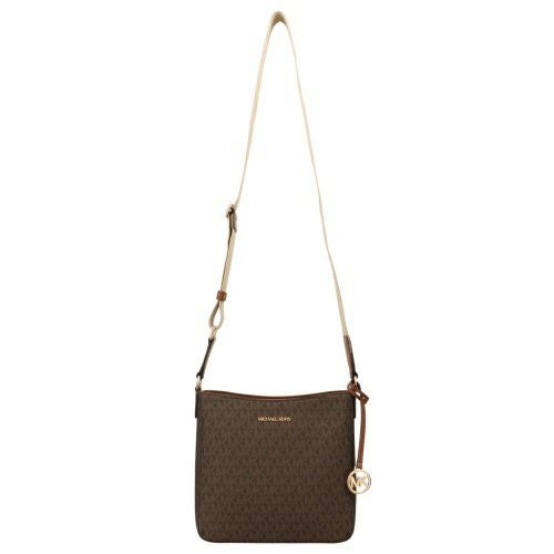 マイケルコース ショルダーバッグ レディース ジェットセットトラベル スモール シグネチャー ロゴ メッセンジャーバッグ ブラウン MICHAEL KORS 35S4GTVC5B BROWN