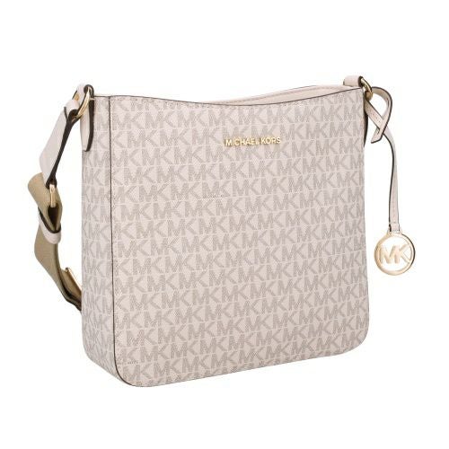 マイケルコース ショルダーバッグ レディース ジェットセットトラベル スモール シグネチャー ロゴ メッセンジャーバッグ ホワイト MICHAEL KORS 35S4GTVC5B LT CRM MULTI