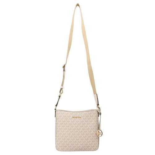 マイケルコース ショルダーバッグ レディース ジェットセットトラベル スモール シグネチャー ロゴ メッセンジャーバッグ ホワイト MICHAEL KORS 35S4GTVC5B LT CRM MULTI