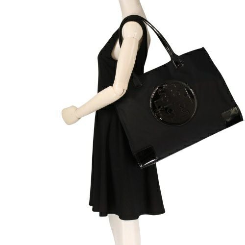 トリーバーチ トートバッグ エラ Ella Patent Tote ブラック TORY