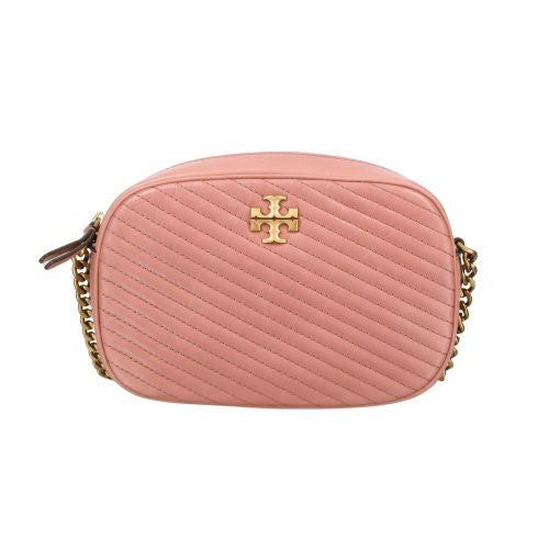 トリーバーチ ショルダーバッグ レディース キラ Kira Chevron Moto Quilt Camera Bag ピンク TORY BURCH 156184 651 Pink Magnolia
