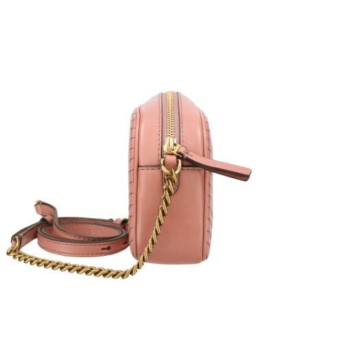 トリーバーチ ショルダーバッグ レディース キラ Kira Chevron Moto Quilt Camera Bag ピンク TORY BURCH 156184 651 Pink Magnolia