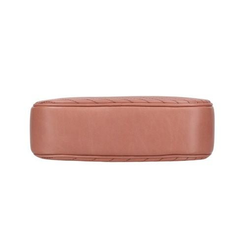 トリーバーチ ショルダーバッグ レディース キラ Kira Chevron Moto Quilt Camera Bag ピンク TORY BURCH 156184 651 Pink Magnolia