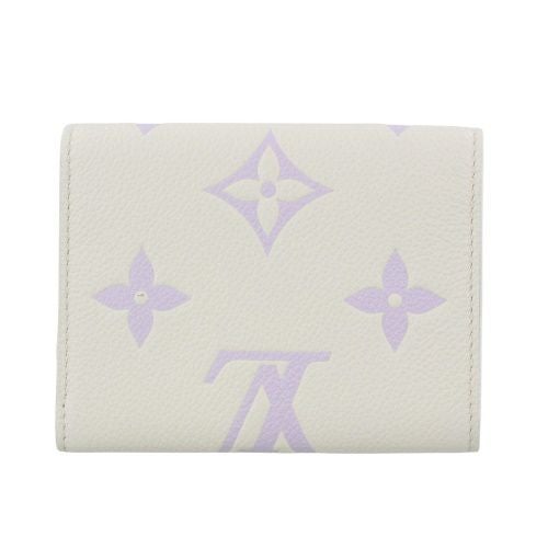 ルイヴィトン 二つ折り財布 レディース モノグラム アンプラント ポルトフォイユ・ヴィクトリーヌ ホワイト LOUIS VUITTON M82925 ラテホワイト/ライラック