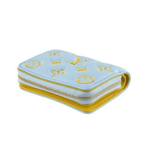 ルイヴィトン 二つ折り財布 レディース モノグラム ポルトフォイユ・ルー ブルー LOUIS VUITTON M83687 ベビー ブルー