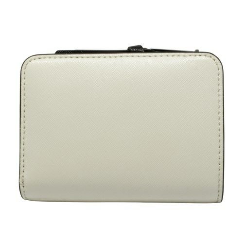 マークジェイコブス 二つ折り財布 レディース THE UTILITY SNAPSHOT SLG ホワイト Marc Jacobs 2F3SMP062S07 005 BLACK/WHITE