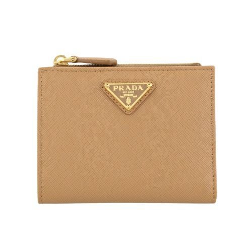 プラダ 二つ折り財布 レディース SAFFIANO TRIANGOLO サフィアーノ
