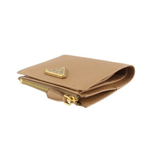 プラダ 二つ折り財布 レディース SAFFIANO TRIANGOLO サフィアーノ