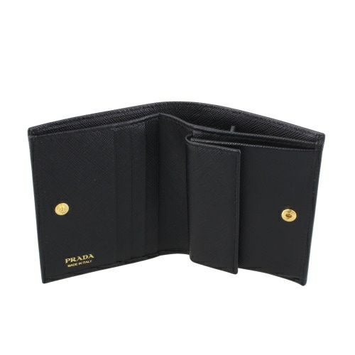 プラダ 二つ折り財布 レディース SAFFIANO TRIANGOLO サフィアーノ