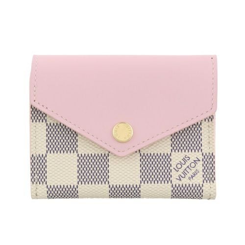 ルイヴィトン 三つ折り財布 レディース ダミエ アズール