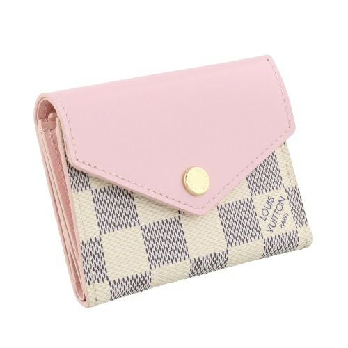 ルイヴィトン 三つ折り財布 レディース ダミエ アズール