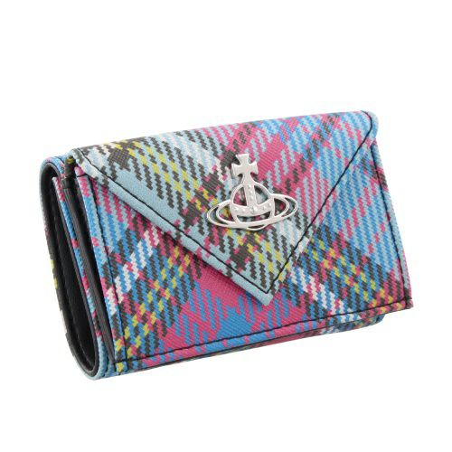 ヴィヴィアンウエストウッド 三つ折り財布 レディース BIOGREEN SAFFIANO マルチカラー Vivienne Westwood 51150009 O102 MacAndy Tartan