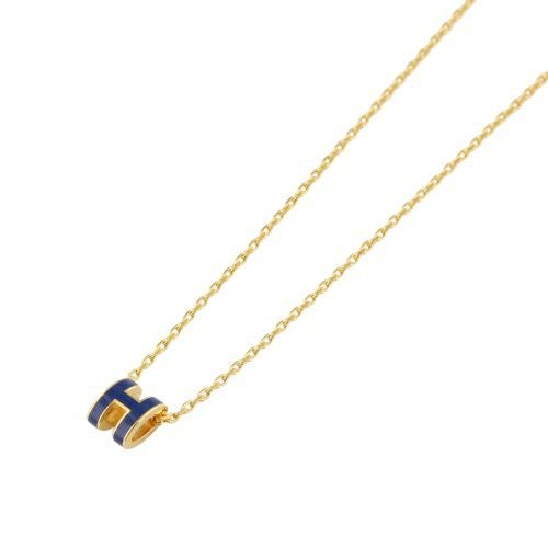 エルメス ネックレス レディース ポップHペンダント MINI ブルー