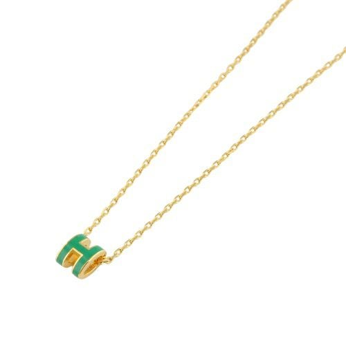 エルメス ネックレス レディース ポップHペンダント MINI グリーン