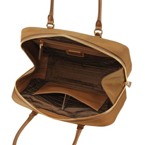 プラダ ハンドバッグ レディース TESSUTO SAFFIANO ブラウン PRADA
