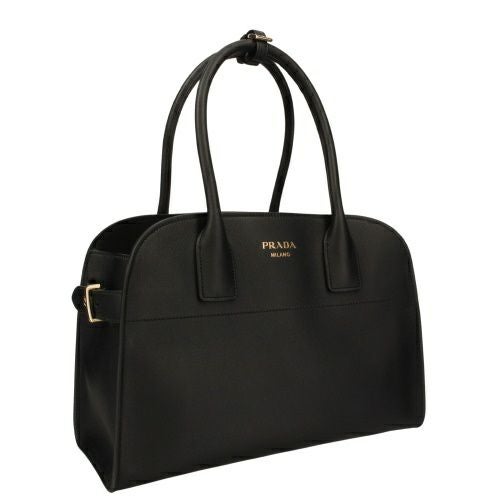 プラダ ハンドバッグ レディース SOFT GRAIN ブラック PRADA 1BG538 V