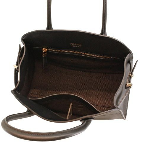 プラダ ハンドバッグ レディース SOFT GRAIN ブラック PRADA 1BG538 V