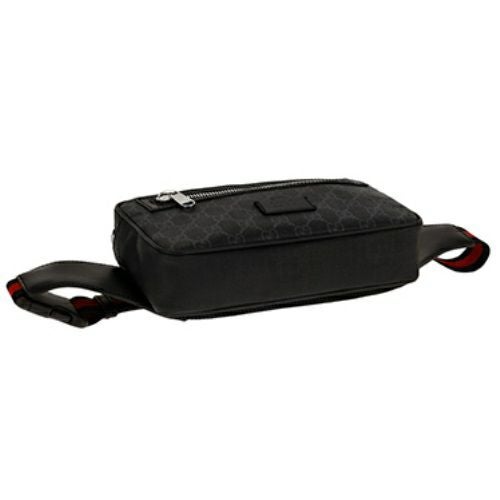 GUCCI グッチ ウエストポーチ メンズ GGスプリーム ブラック 474293