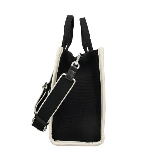 MARC JACOBS トートバッグ ブラック×ホワイト マークジェイコブス MARC JACOBS トートバッグ レディース ブラック