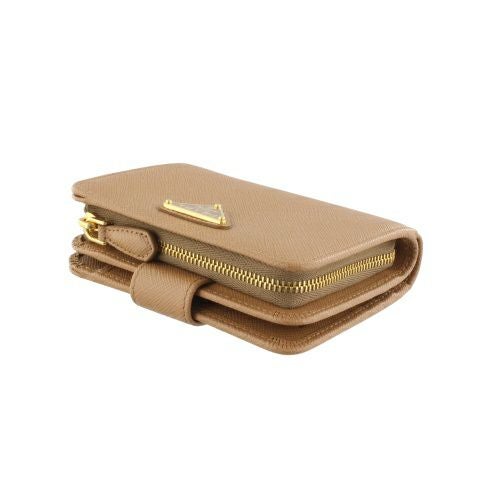 プラダ 二つ折り財布 レディース サフィアーノ トライアングルロゴ