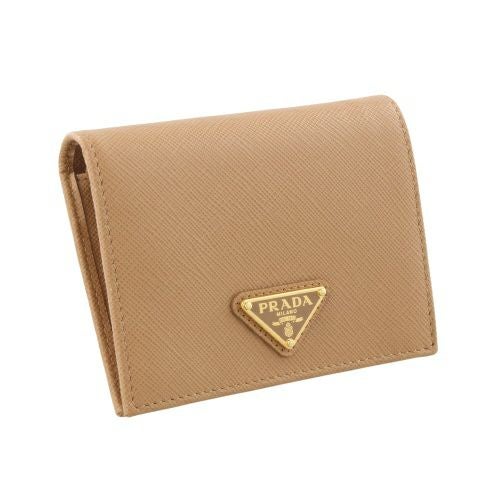 プラダ 二つ折り財布 レディース サフィアーノ トライアングルロゴ