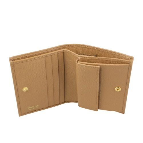 プラダ 二つ折り財布 レディース サフィアーノ トライアングルロゴ