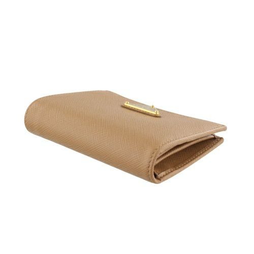 プラダ 二つ折り財布 レディース サフィアーノ トライアングルロゴ