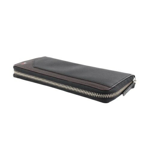 トミー 長財布 メンズ ブラック TOMMY HILFIGER 31TL13X030 SAFFIANO BK/BR