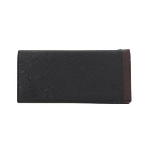 トミーヒルフィガー 長財布 メンズ ブラック TOMMY HILFIGER 31TL19X002 SAFFIANO BK/BR