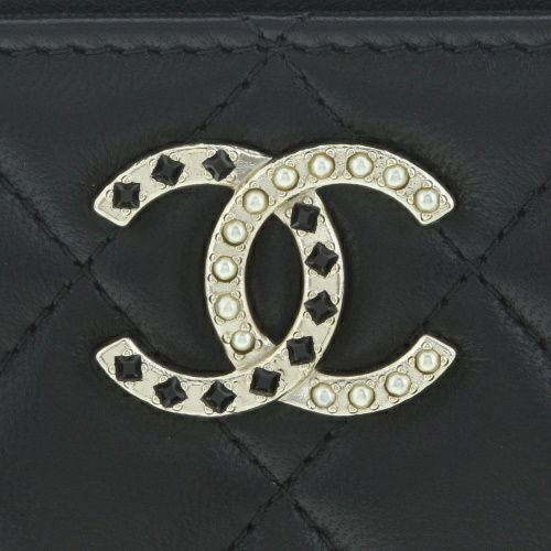 シャネル コインケース カードケース フラグメントケース レディース ブラック CHANEL AP4040 B16959 94305 ブラック