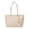 マイケルコース トートバッグ レディース シェイラ シグネチャー ラージ ミッドファスナー トート ホワイト MICHAEL KORS 35S4G6HT9B PVC LT CRM MULTI