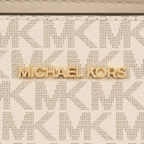 マイケルコース トートバッグ レディース シェイラ シグネチャー ラージ ミッドファスナー トート ホワイト MICHAEL KORS 35S4G6HT9B PVC LT CRM MULTI