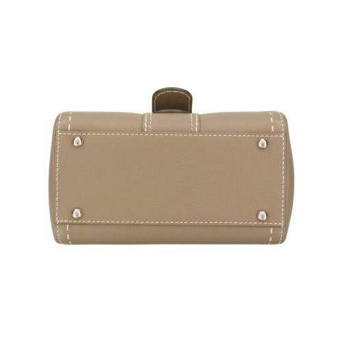 デルヴォー ハンドバッグ レディース ブリヨン ミニ サーピケ ロデオカーフ ステッチ トップハンドル BRILLANT MINI S グレー DELVAUX AA0406 ADW0 AKSPA TOURTERELLE I IVORY/PALLADIUM