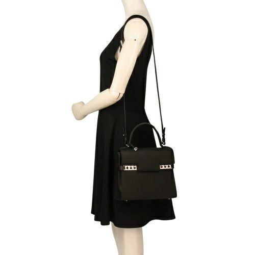 デルヴォー ハンドバッグ レディース タンペート TEMPETE PM ブラック DELVAUX AA0612 AMF0 99ZPA NOIR/PALLADIUM