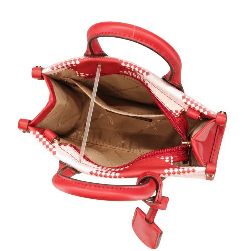 【美品】マイケルコース スタッズ チェーンショルダーバッグ レッド ミニバッグ MICHAEL KORS - 【美品】マイケルコース スタッズ チェーンショルダー