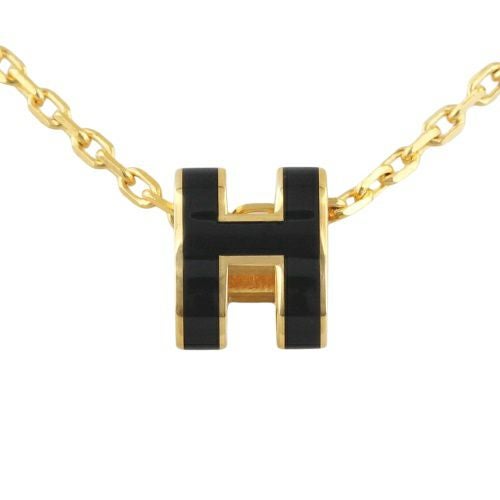 エルメス ネックレス レディース ポップＨペンダント MINI ブラック HERMES H147992F NOIR/GD