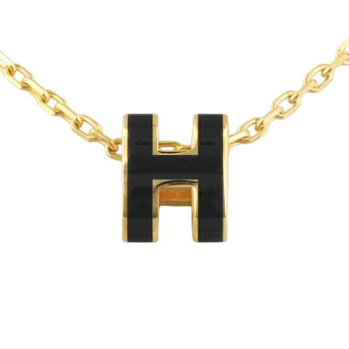 エルメス ネックレス レディース ポップHペンダント MINI ブラック
