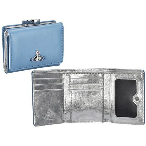 ヴィヴィアンウエストウッド 三つ折り財布 レディース ブルー Vivienne Westwood 5115002AU K402