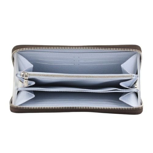 ルイヴィトン 長財布 レディース モノグラム ジッピー・ウォレット ブラウン LOUIS VUITTON M11776 ウォッシュド・ブルー