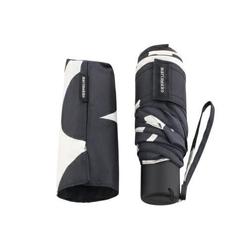 マリメッコ 折り畳み傘 レディース Unikko Mini Manual Umbrella ウニッコ ブラック marimekko 048858 190 WHITE/BLACK