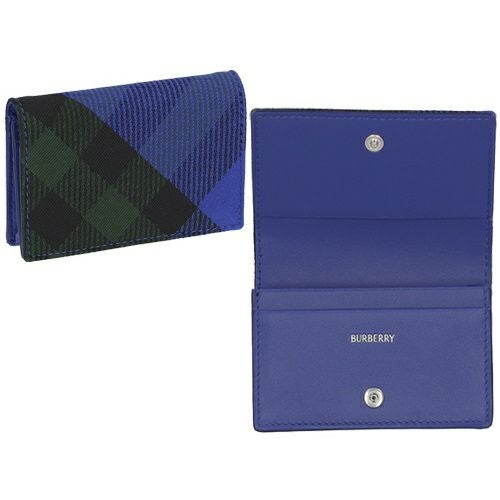 バーバリー カードケース 名刺入れ メンズ ブルー BURBERRY 8086008