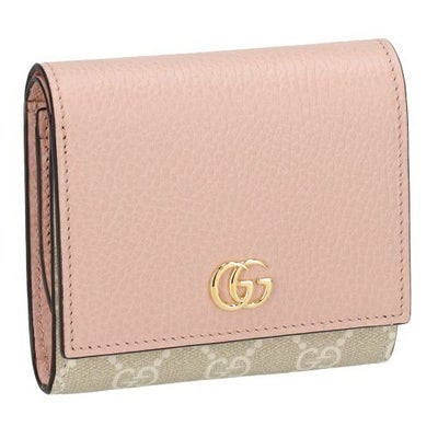 グッチ 二つ折り財布 レディース GGマーモント ピンク GUCCI 598587 