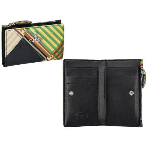 ヴィヴィアンウエストウッド 二つ折り財布 レディース マルチカラー Vivienne Westwood 51110038U O102 COMBAT TARTAN