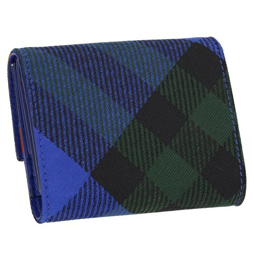 ほぼ未使用品　BURBERRY LONDON 三つ折り財布　ロゴグラム　ネイビー バーバリー 三つ折り財布 メンズ ブルー BURBERRY 8086004 B7323