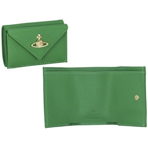 ヴィヴィアンウエストウッド 三つ折り財布 レディース グリーン Vivienne Westwood 51010057U M401 BRIGHT GREEN