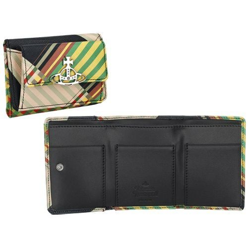 ヴィヴィアンウエストウッド 三つ折り財布 レディース マルチカラー Vivienne Westwood 52010013U O102 COMBAT TARTAN